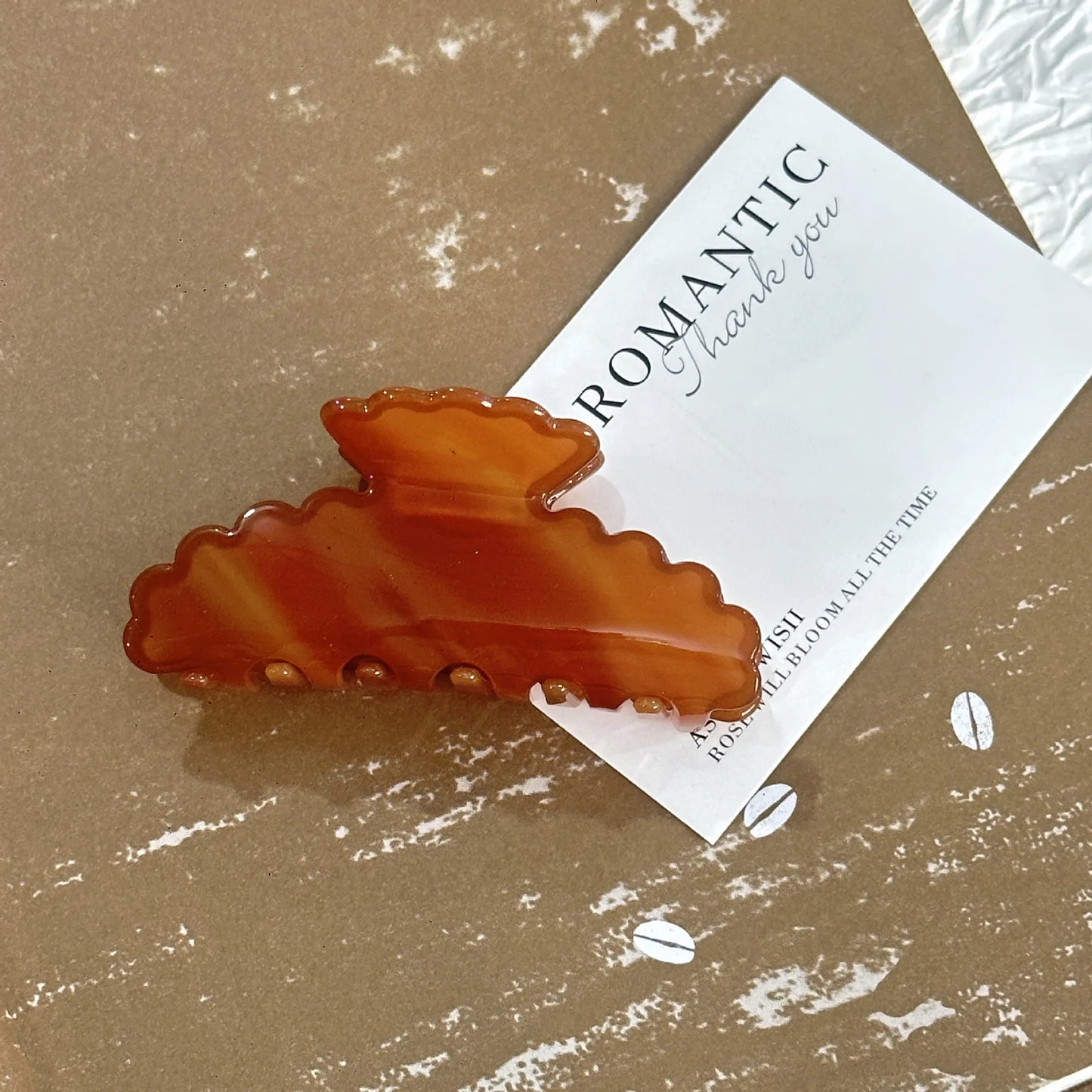 NEW Blue and White Porcelain Colour Hair Claw Wave Edge Classic Style Acrylic Hair Claw Clips Hair Accessories for Women Girls