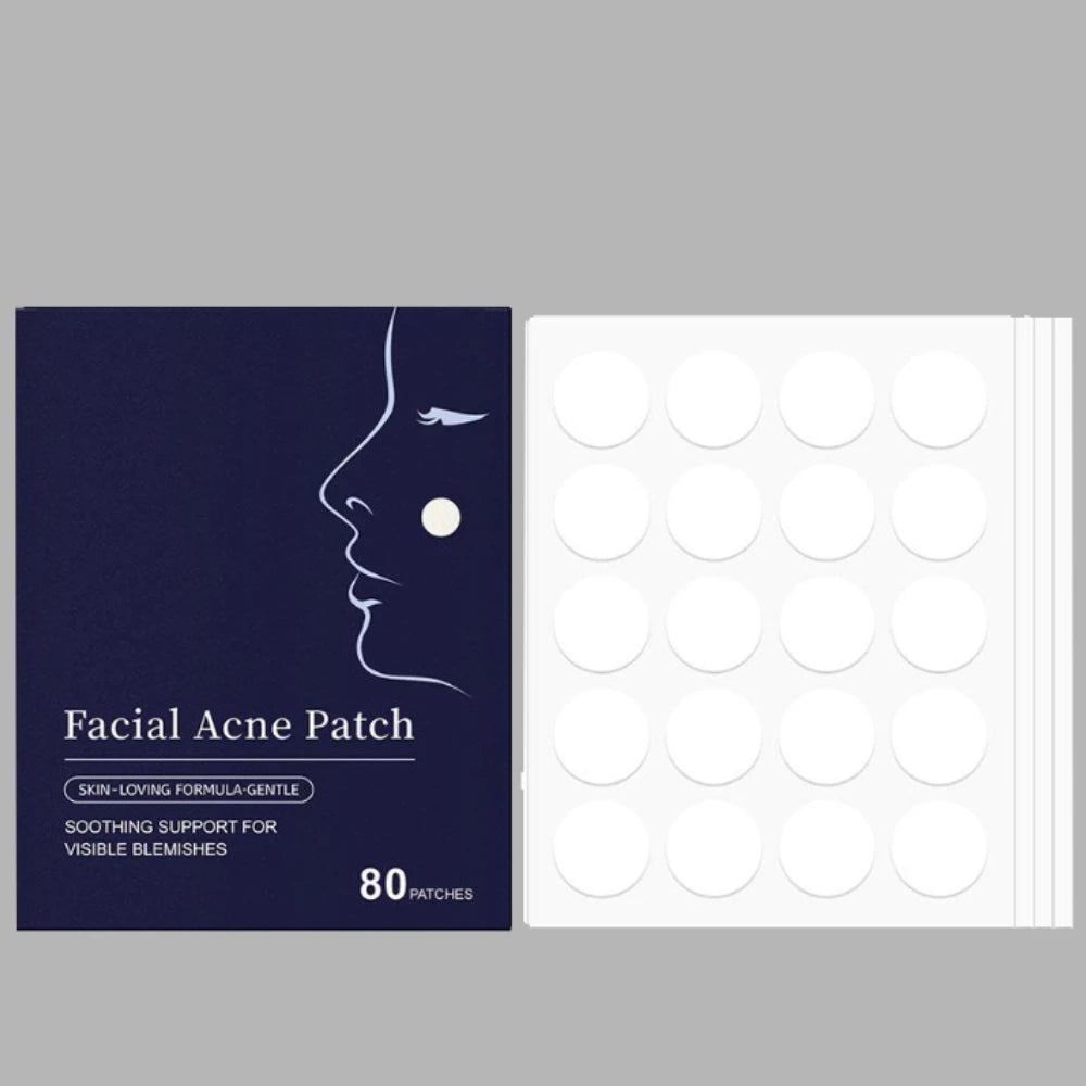 80Pcs Face Acne Patch Invisible Skin Care Pimple Acne Patches Anti-Inflammatory Healing Absorbing Spot Sticker Covering Acne